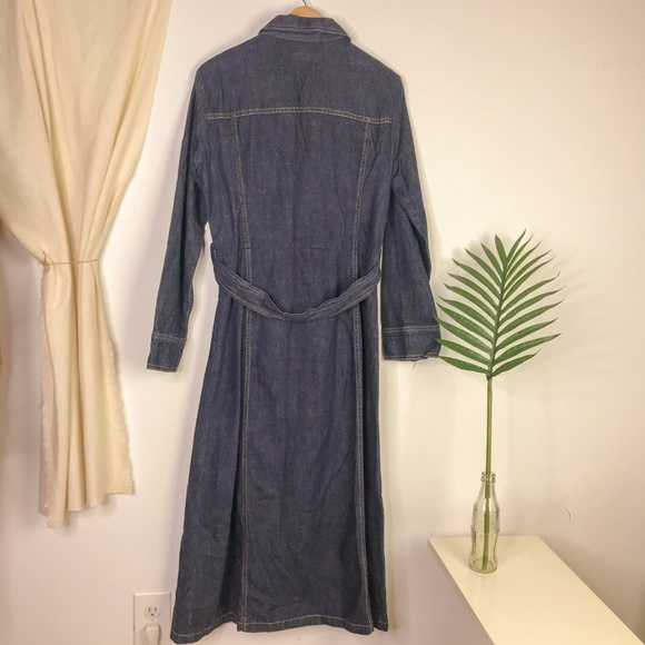 Vintage Denim Long Sleeve Dress - Picture 6 of 7